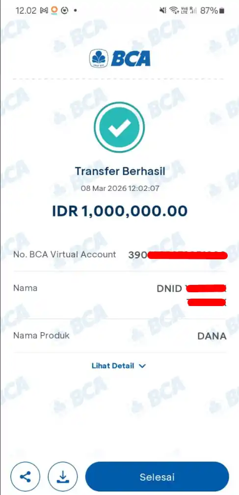 Bukti Transfer