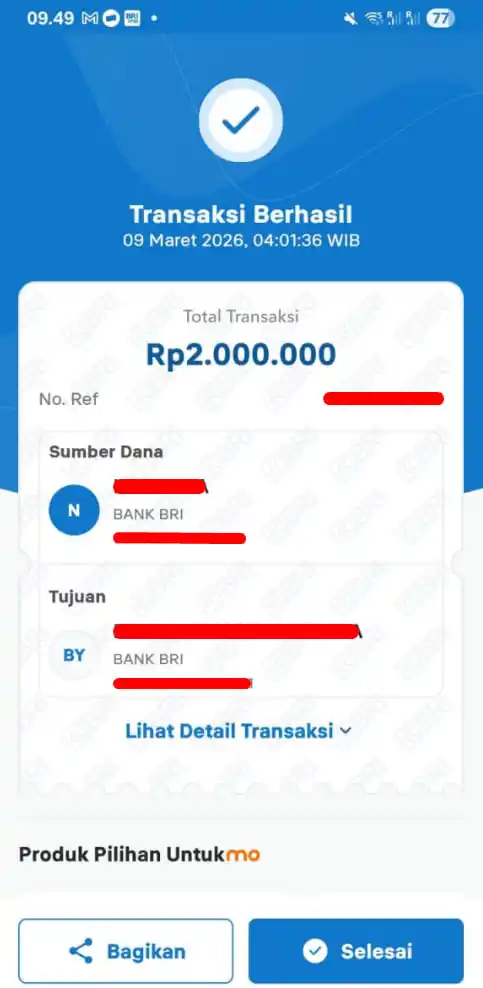 Bukti Transfer