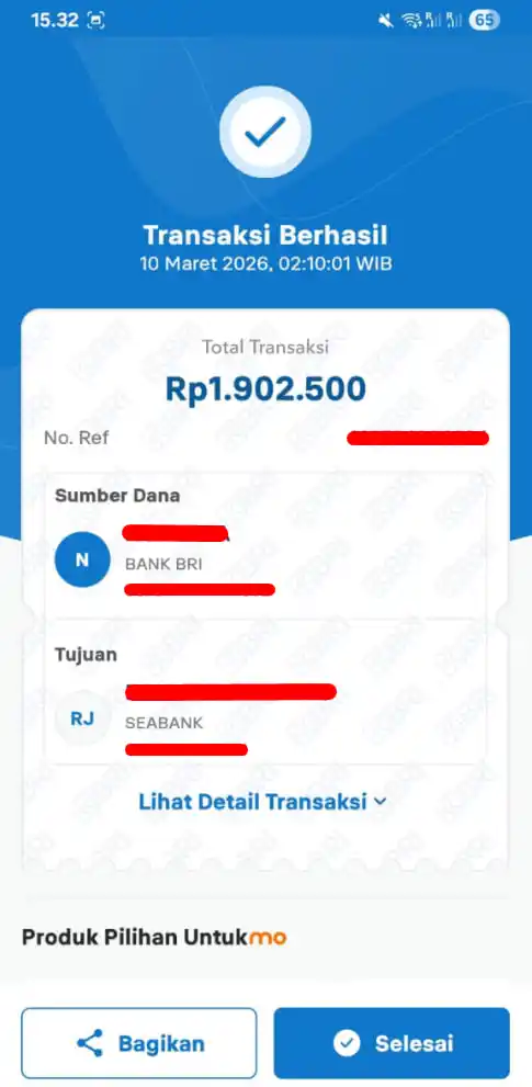 Bukti Transfer