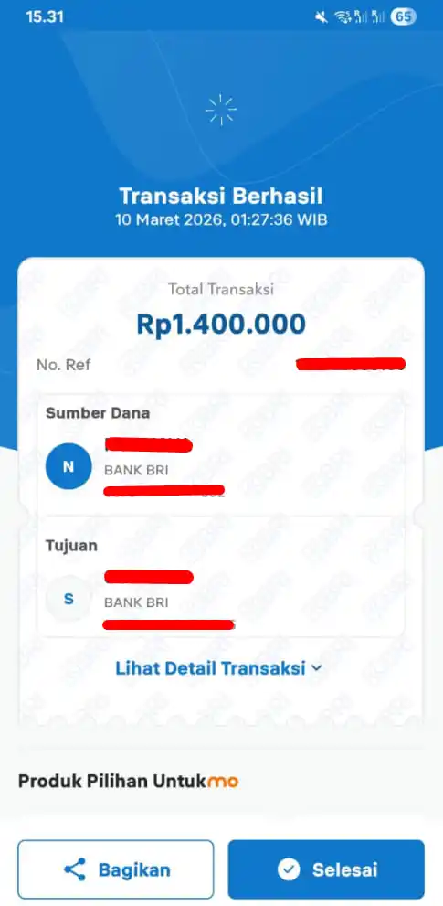 Bukti Transfer