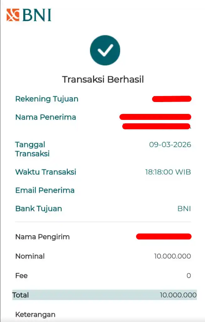 Bukti Transfer