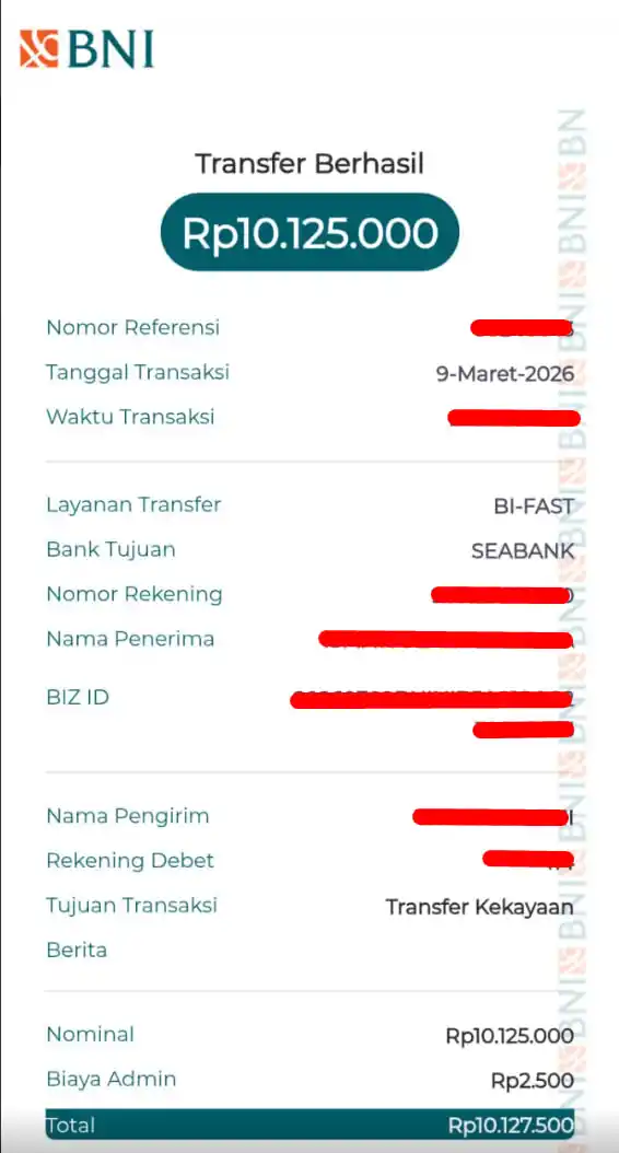 Bukti Transfer