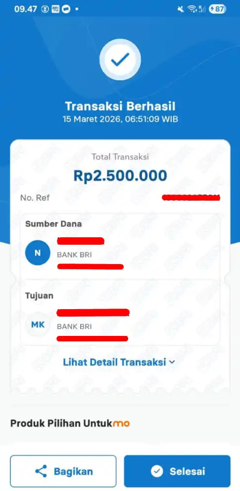 Bukti Transfer
