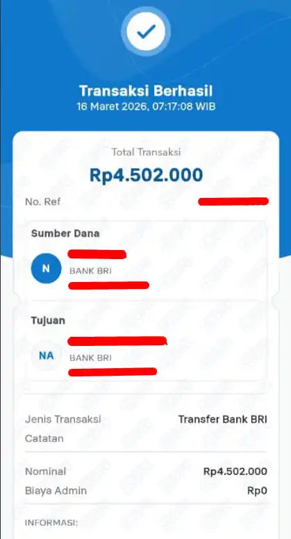 Bukti Transfer