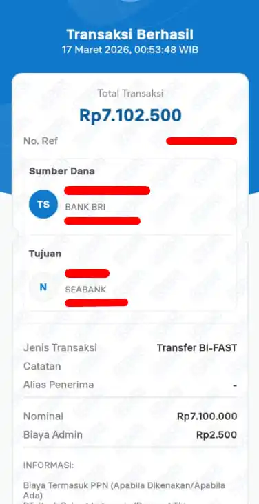 Bukti Transfer