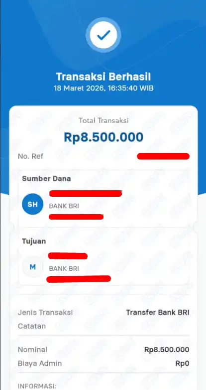 Bukti Transfer