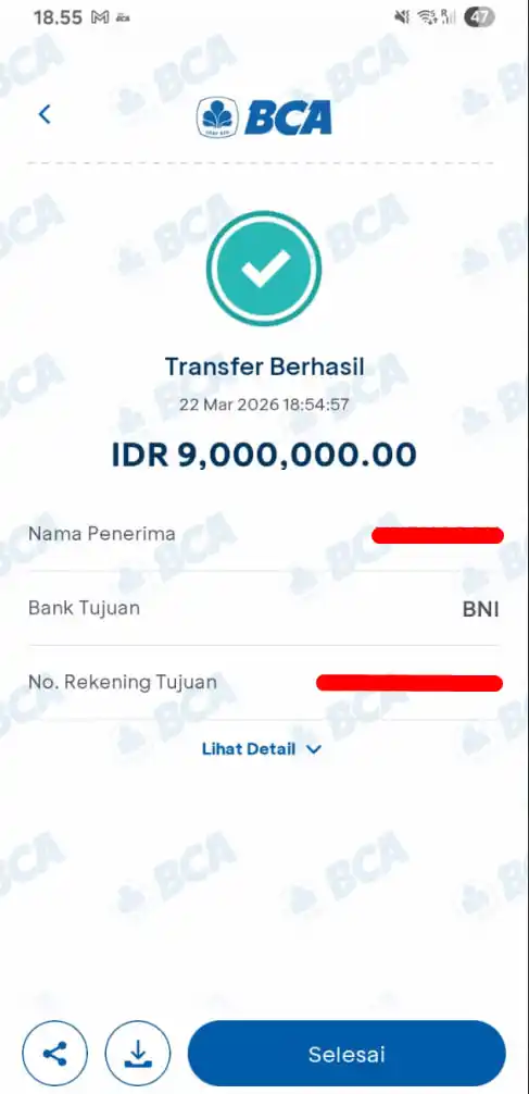Bukti Transfer