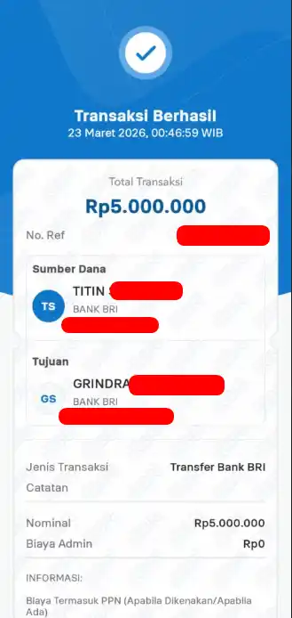 Bukti Transfer
