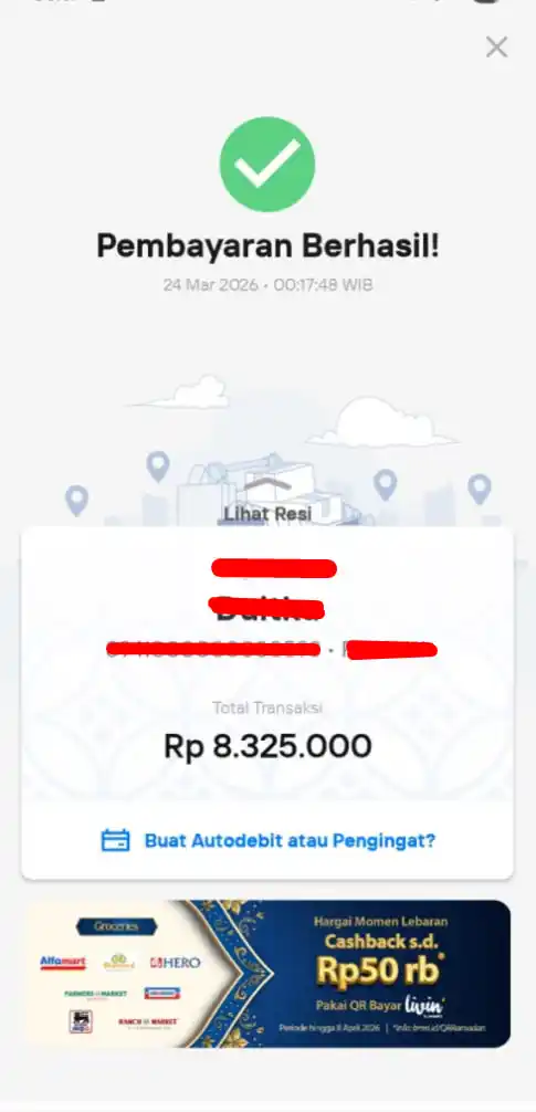 Bukti Transfer