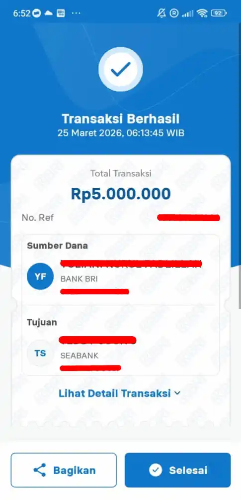 Bukti Transfer
