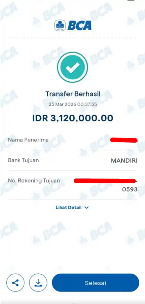 Bukti Transfer