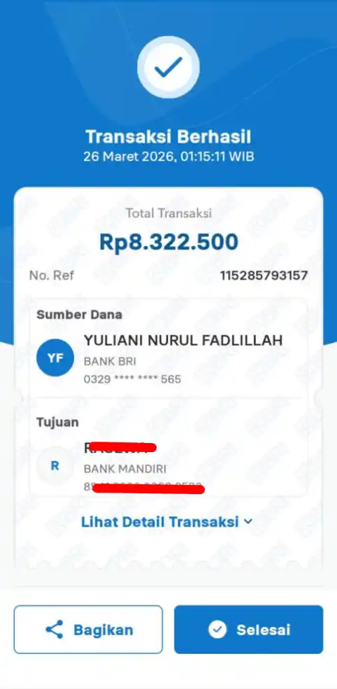 Bukti Transfer