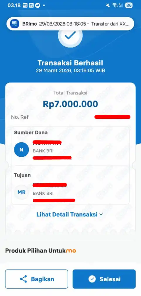 Bukti Transfer