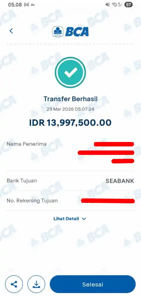 Bukti Transfer