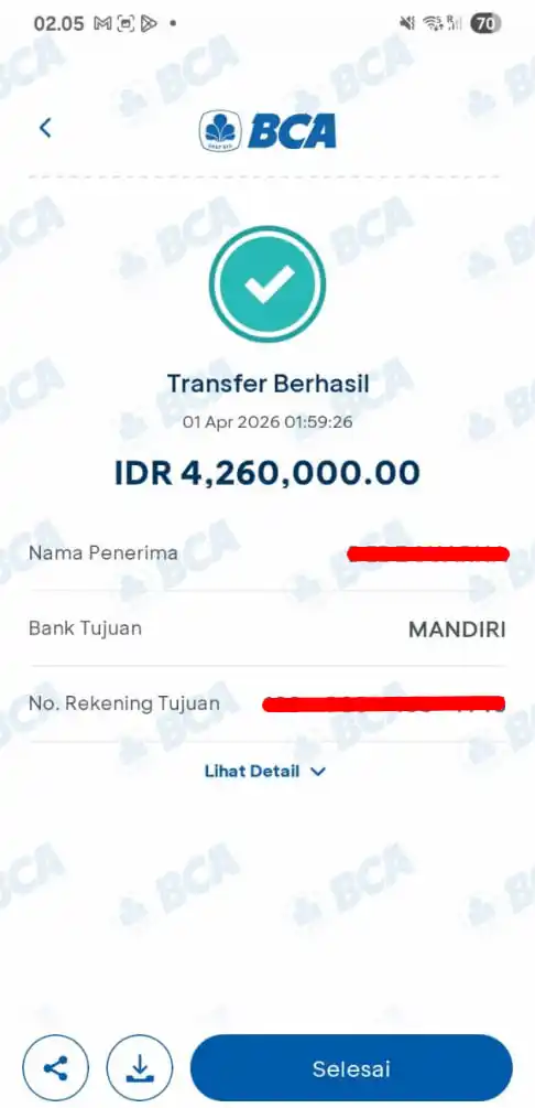 Bukti Transfer