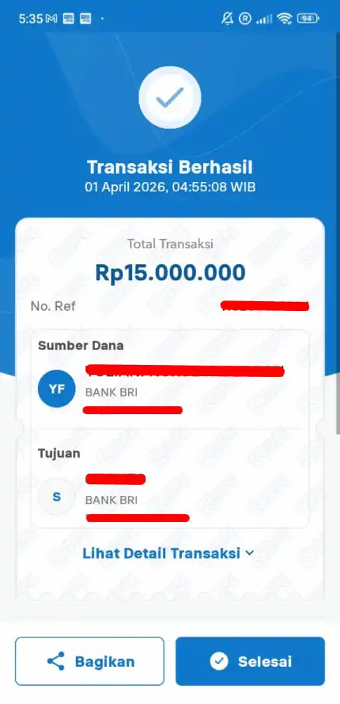 Bukti Transfer