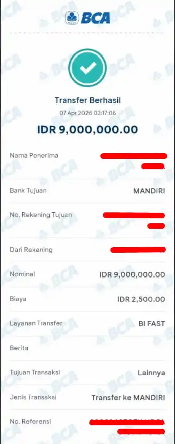 Bukti Transfer