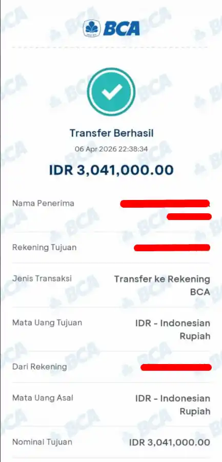 Bukti Transfer