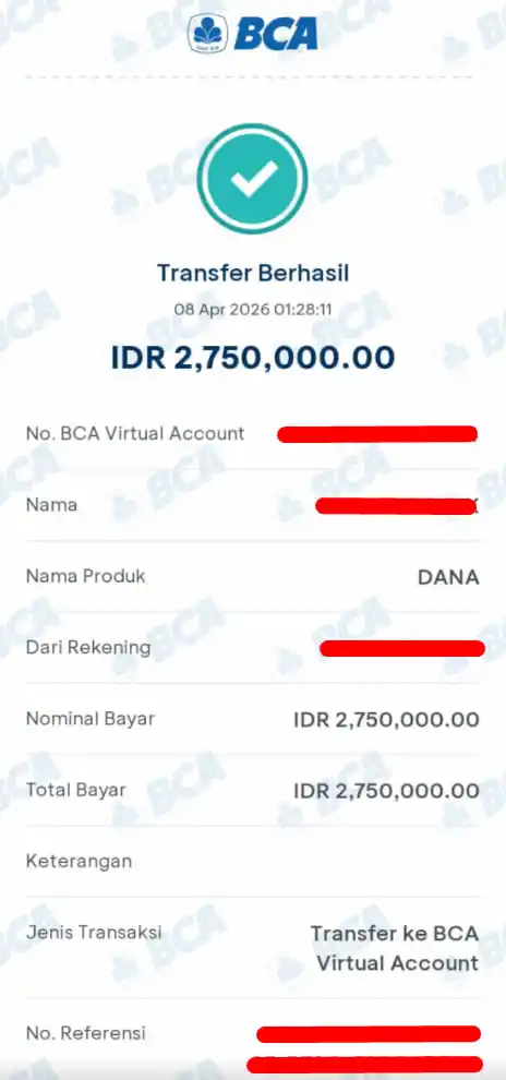 Bukti Transfer