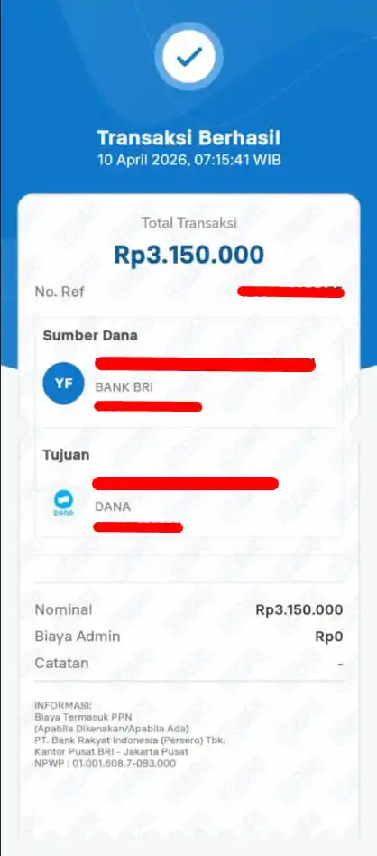 Bukti Transfer