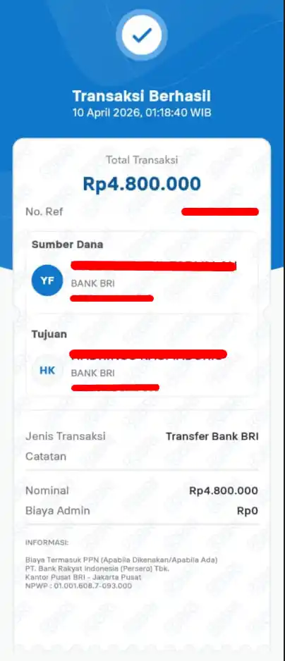 Bukti Transfer