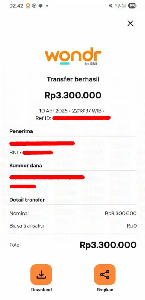 Bukti Transfer