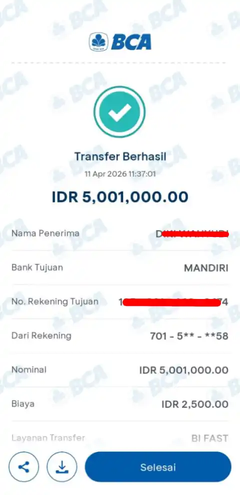 Bukti Transfer