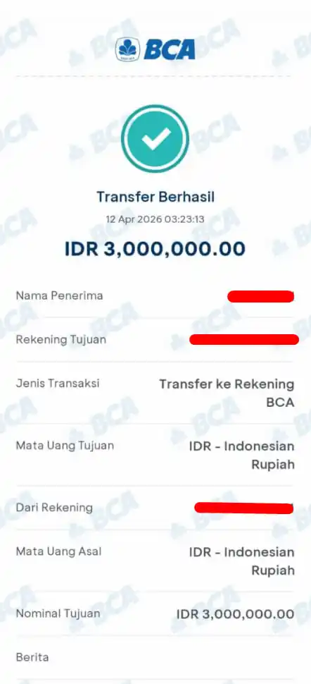 Bukti Transfer