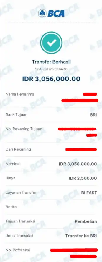 Bukti Transfer