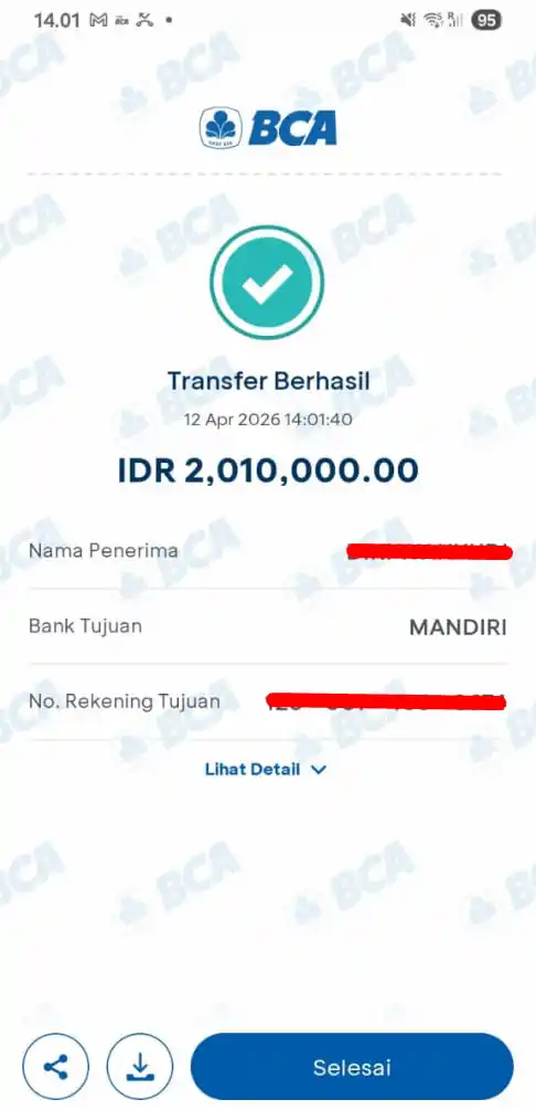 Bukti Transfer