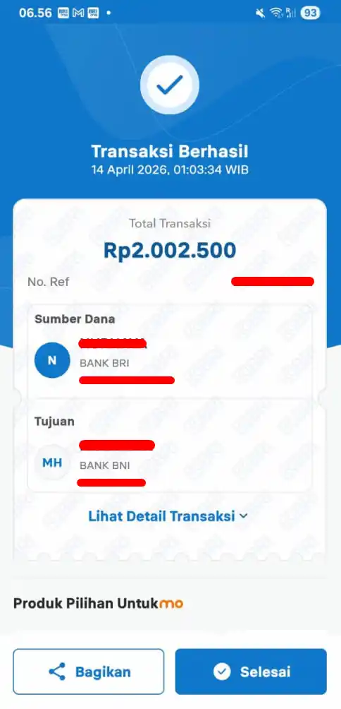 Bukti Transfer