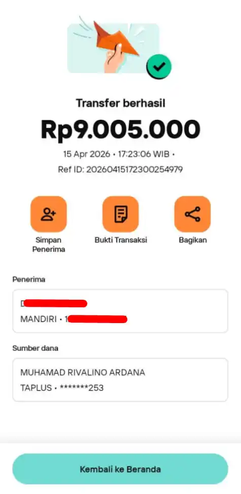 Bukti Transfer