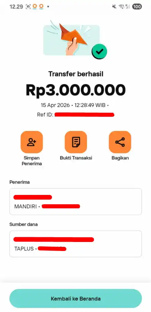 Bukti Transfer