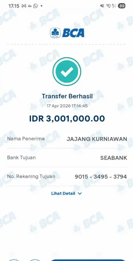 Bukti Transfer