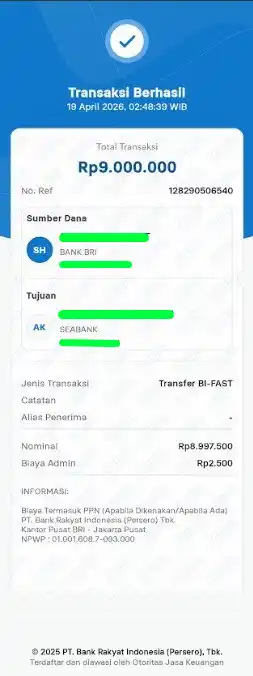 Bukti Transfer