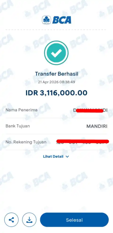 Bukti Transfer