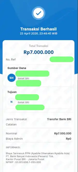 Bukti Transfer