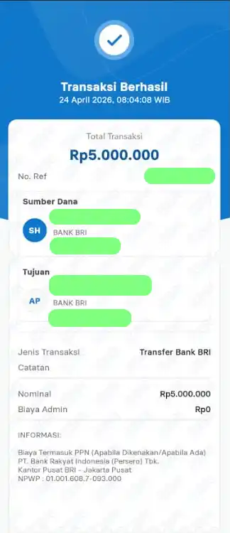 Bukti Transfer