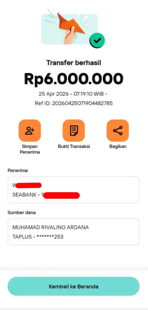 Bukti Transfer