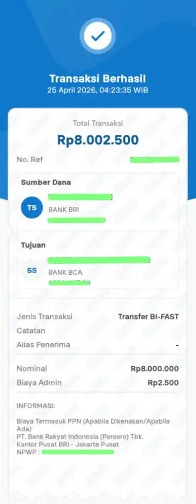 Bukti Transfer