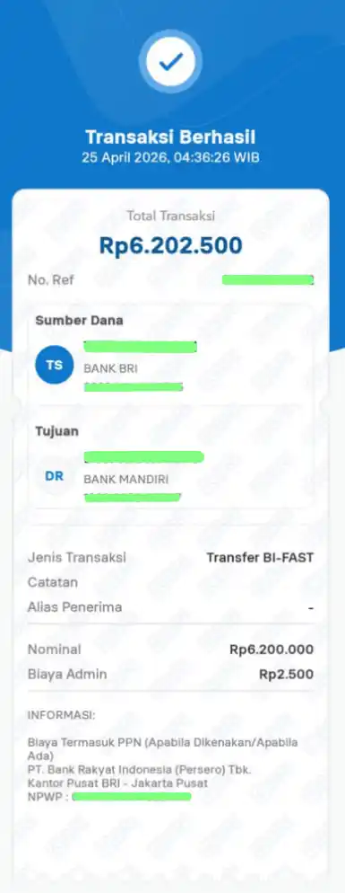 Bukti Transfer