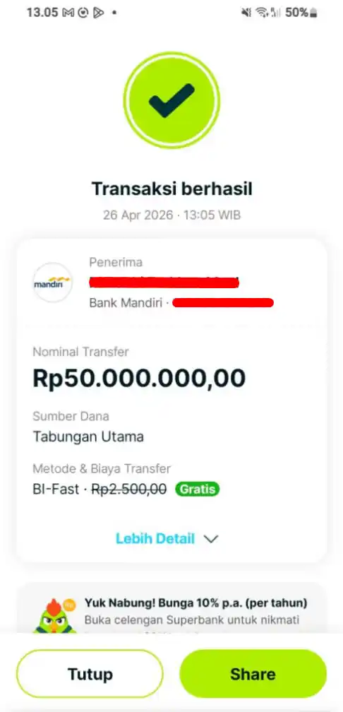 Bukti Transfer