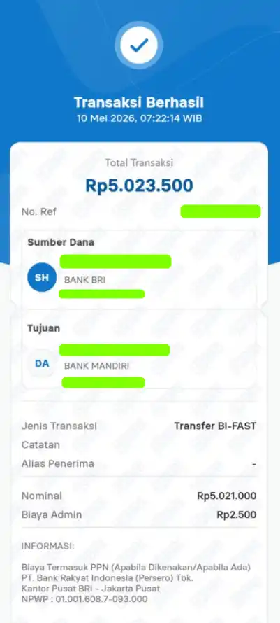 Bukti Transfer