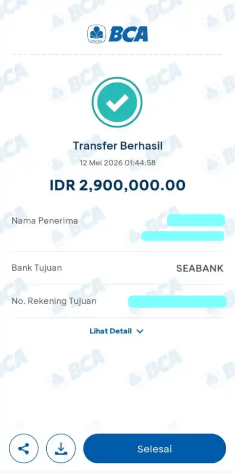 Bukti Transfer