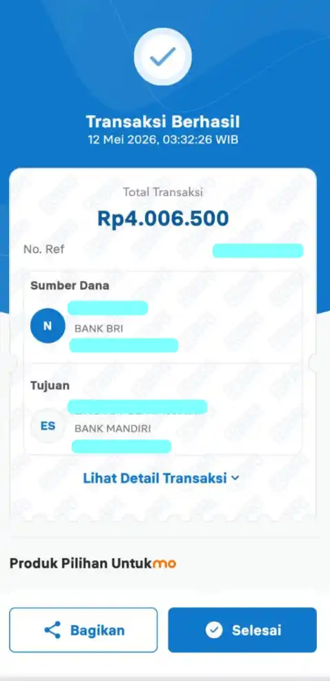 Bukti Transfer