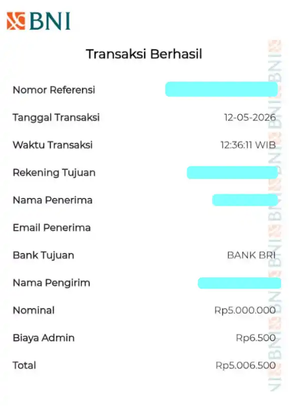 Bukti Transfer
