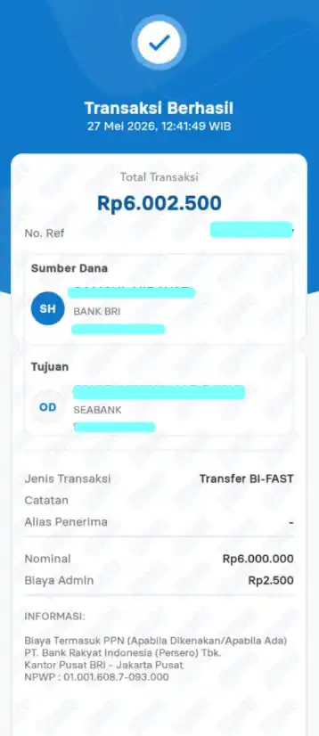 Bukti Transfer