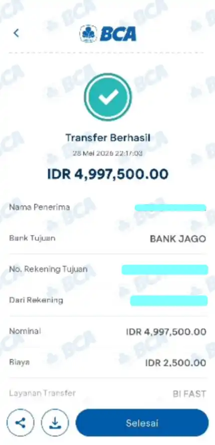 Bukti Transfer