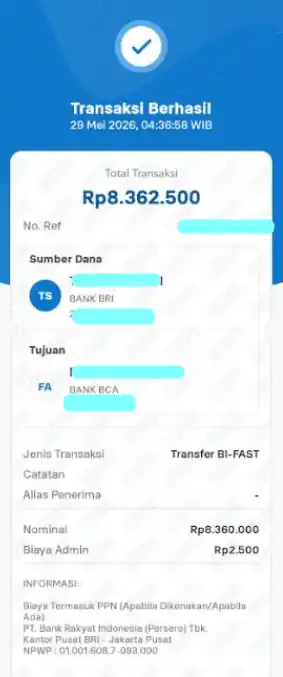 Bukti Transfer
