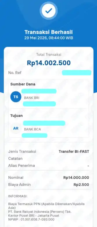 Bukti Transfer